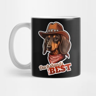 Cowboy Dachshund Mug